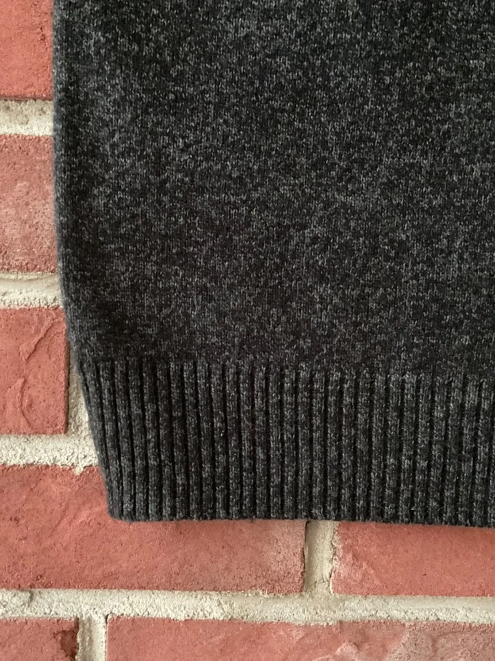 Rugged Merino Wool J.Crew Half-Zip Mockneck Black/Grey Men’s Sweater Size M NWOT